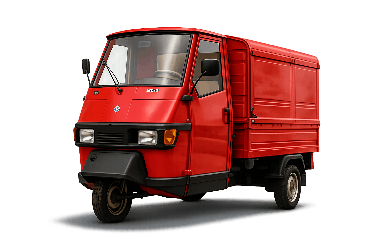 Rote Piaggio Ape 50